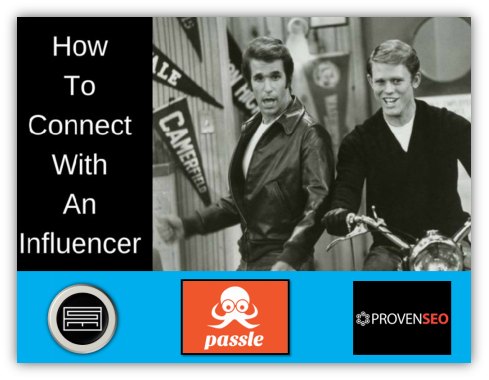 Connect with an influencer