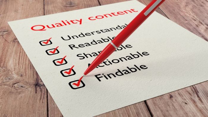 Consistently Create Quality Content