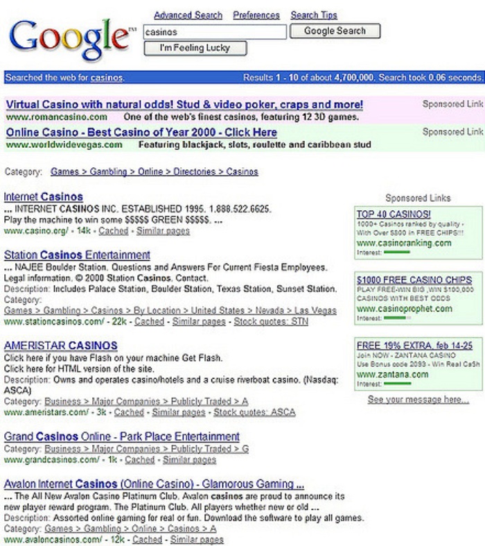 Serps features